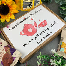 Load image into Gallery viewer, My Cup of Tea Personalised Valentines Day Gift Box
