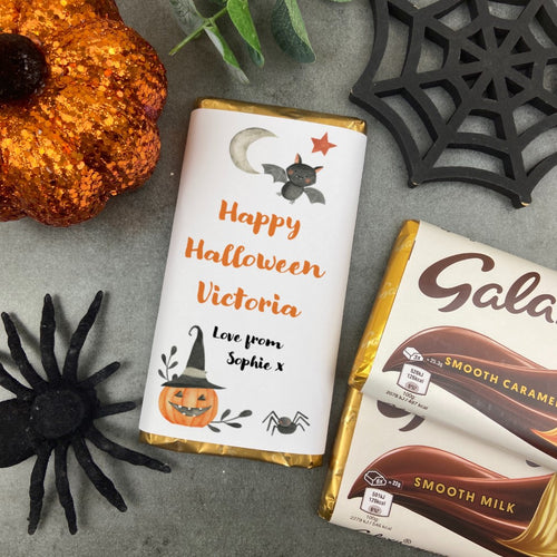 Happy Halloween Personalised Chocolate Bar-The Persnickety Co
