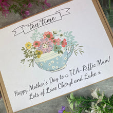 Load image into Gallery viewer, Personalised Mother&#39;s Day Tea and Biscuit Box
