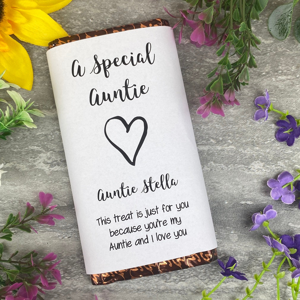 A Special Auntie Chocolate Bar-The Persnickety Co