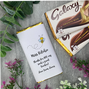 Thank You For Bee-ing Such A Great Teacher- Personalised Chocolate Bar