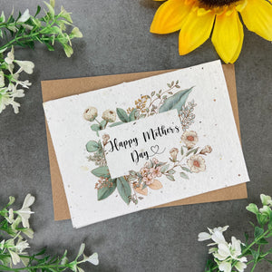 Happy Mother's Day - Floral Plantable Seed Card