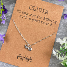 Load image into Gallery viewer, Friend Bee Necklace-10-The Persnickety Co
