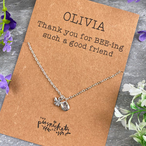 Friend Bee Necklace-10-The Persnickety Co