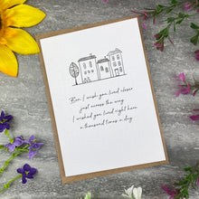 Load image into Gallery viewer, I Wish You Lived Closer Personalised Card-The Persnickety Co
