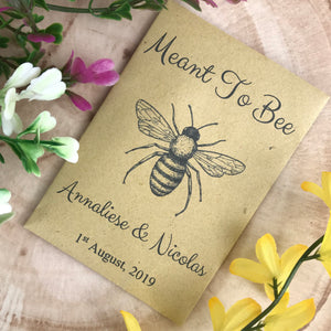 Meant To Bee Seed Wedding Favour Pack of 12-4-The Persnickety Co