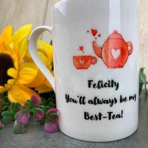 Personalised Best-tea Bone China Mug