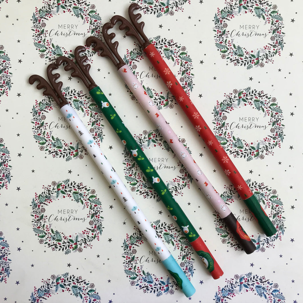 Christmas Reindeer Gel Pens-The Persnickety Co