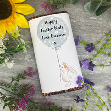 Load image into Gallery viewer, Cute Easter Bunny Personalised Chocolate Bar

