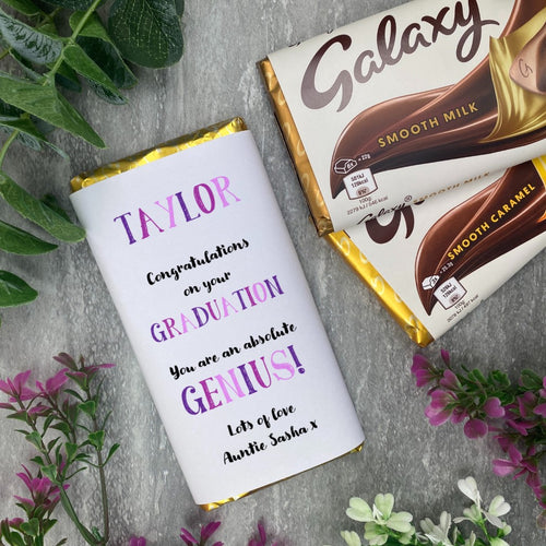 Exam Congratulations - Graduation Chocolate Bar - Purple-The Persnickety Co