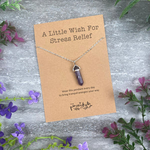 Crystal Necklace  - A Little Wish For Stress Relief