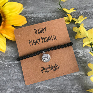 Daddy Pinky Promise Black Onyx Bracelet-8-The Persnickety Co