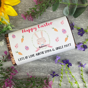 Personalised Happy Easter Chocolate Bar