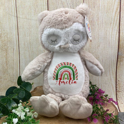Personalised Christmas Teddy - Owl-The Persnickety Co