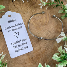 Load image into Gallery viewer, Knot Bangle - Bridesmaid Thank You-6-The Persnickety Co
