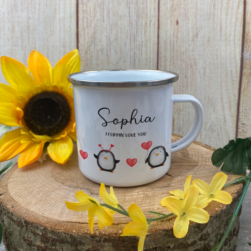 I Flippin' Love You - Personalised Valentines Mug-The Persnickety Co