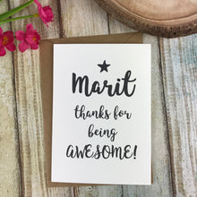 Load image into Gallery viewer, Thanks For Being Awesome Card-9-The Persnickety Co
