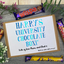Load image into Gallery viewer, Personalised University Chocolate Box - Blue
