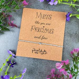 Mums Like You Are Precious And Few Beaded Bracelet-10-The Persnickety Co