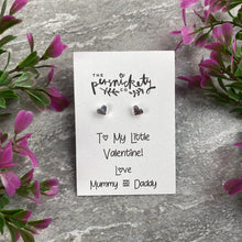 Load image into Gallery viewer, To My Little Valentine Earrings-The Persnickety Co
