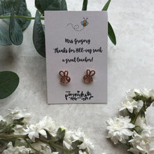 Load image into Gallery viewer, Thanks For BEE-ing Such A Great Teacher /Teaching Assistant Bee Earrings-6-The Persnickety Co
