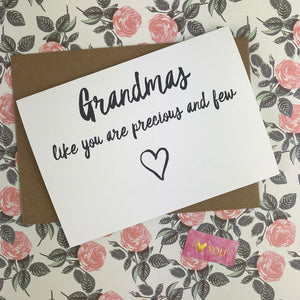 Mother's Day Card Grandmas Like You Are Precious And Few-2-The Persnickety Co