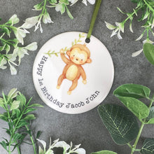 Load image into Gallery viewer, Personalised First Birthday Hanging Decoration-5-The Persnickety Co
