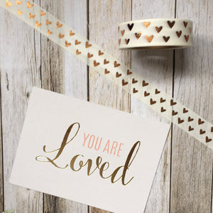 Heart Washi Tape with Foil Detailing-5-The Persnickety Co