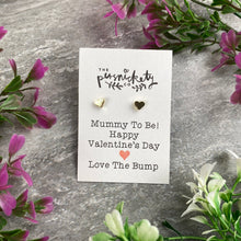 Load image into Gallery viewer, Mummy To Be Happy Valentine&#39;s Day Earrings-5-The Persnickety Co
