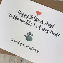 Load image into Gallery viewer, Happy Father&#39;s Day Best Dog Dad Personalised Card-7-The Persnickety Co
