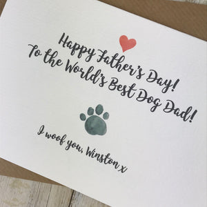 Happy Father's Day Best Dog Dad Personalised Card-7-The Persnickety Co