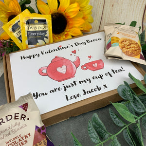 My Cup of Tea Personalised Valentines Day Gift Box
