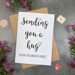 Sending You A Hug (Socially Distanced Of Course) Card-The Persnickety Co