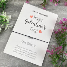 Load image into Gallery viewer, Personalised Happy Galentine&#39;s Day Wish Bracelet-The Persnickety Co
