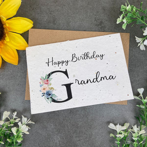 Happy Birthday Grandma - Plantable Seed Card