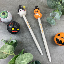 Load image into Gallery viewer, Halloween Ghost and Pumpkin Gel Pens
