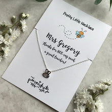 Load image into Gallery viewer, Thanks For BEE-ing Such A Great Teacher / Teaching Assistant Bee Necklace-6-The Persnickety Co
