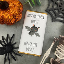 Load image into Gallery viewer, Bat Happy Halloween - Personalised Chocolate Bar

