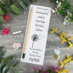 Teacher Gift - Sprout Pencil, Bloomin' Marvellous Teacher