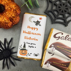 Happy Halloween Personalised Chocolate Bar