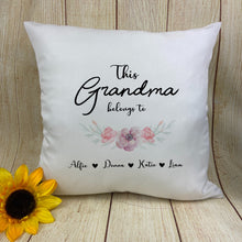 Load image into Gallery viewer, Grandma Personalised  Cushion
