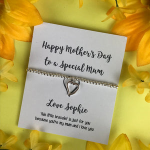Happy Mothers Day To A Special Mum - Personalised Bracelet-4-The Persnickety Co