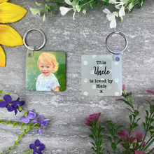 Load image into Gallery viewer, This Uncle Is Loved By Photo Keyring

