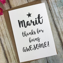 Load image into Gallery viewer, Thanks For Being Awesome Card-4-The Persnickety Co
