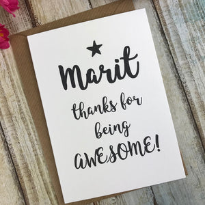 Thanks For Being Awesome Card-4-The Persnickety Co