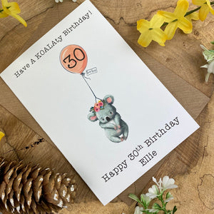 KOALAty Birthday - Personalised Card-7-The Persnickety Co