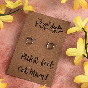 925 Sterling Silver - PURR-fect Cat Mum-2-The Persnickety Co