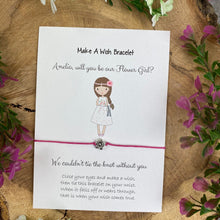 Load image into Gallery viewer, Will You Be Our Flower Girl Wish Bracelet-2-The Persnickety Co
