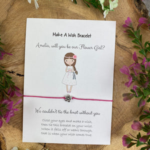 Will You Be Our Flower Girl Wish Bracelet-2-The Persnickety Co