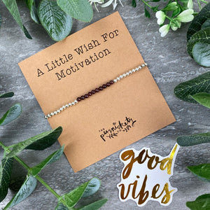 A Little Wish For Motivation - Beaded Bracelet-8-The Persnickety Co